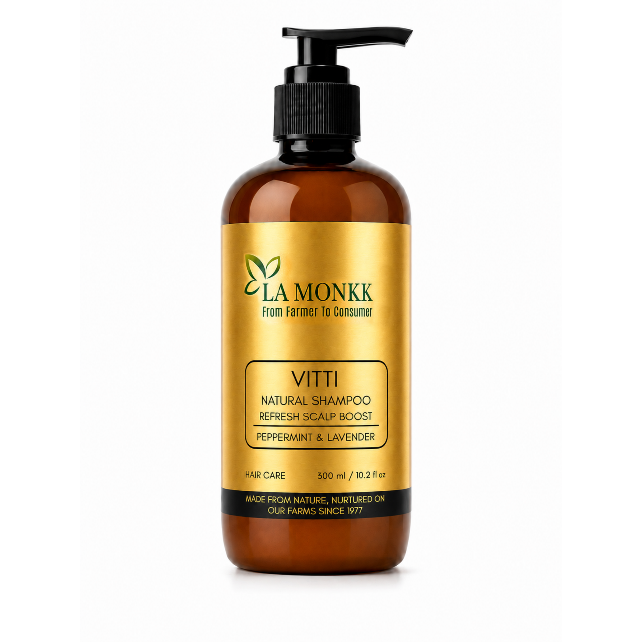 VITTI-SHAMPOO-_300ML Vitti Natural Shampoo - Peppermint & Lavender - Image 1