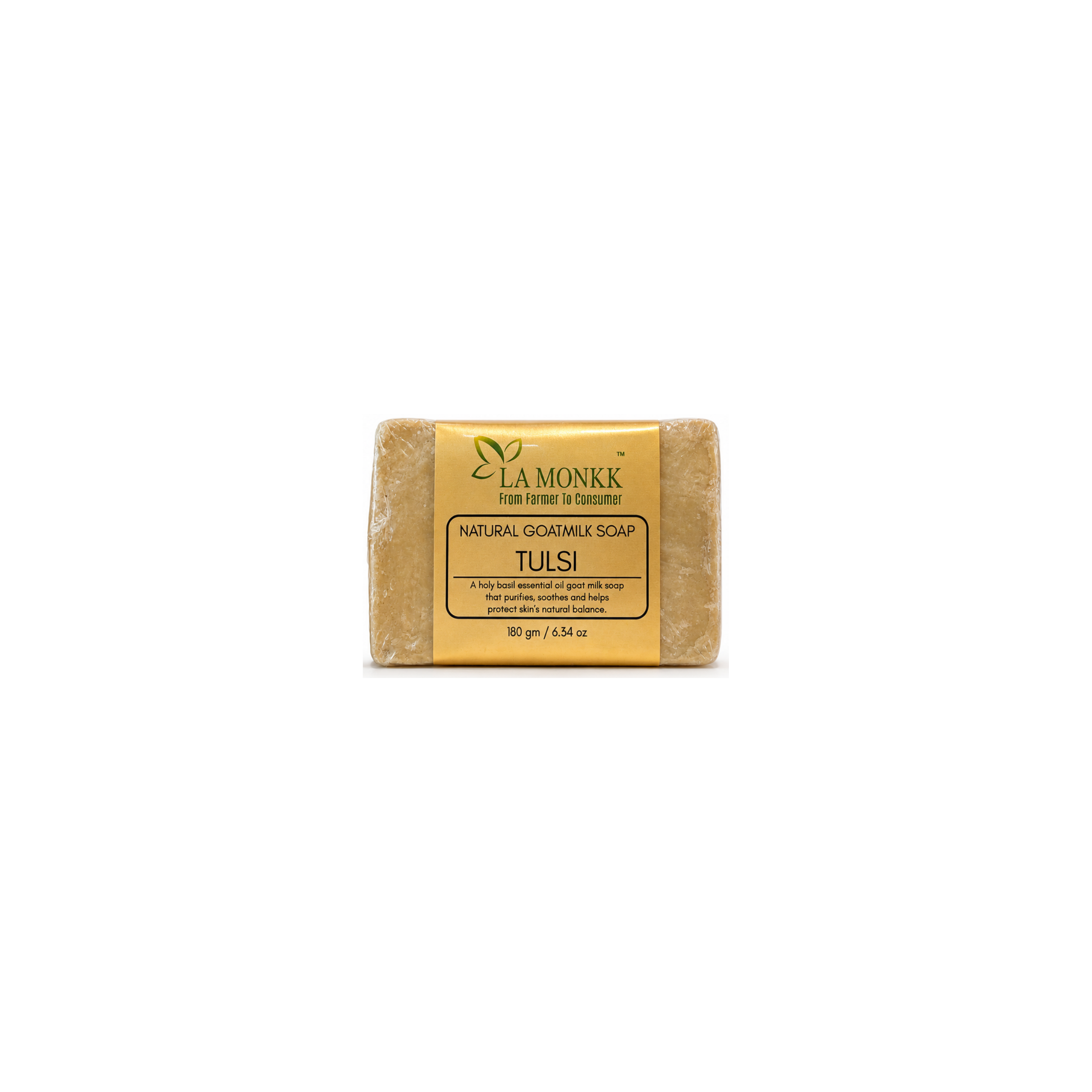 tulsi-goat-milk-soap_180gm Tulsi Goat Milk Soap - Image 1