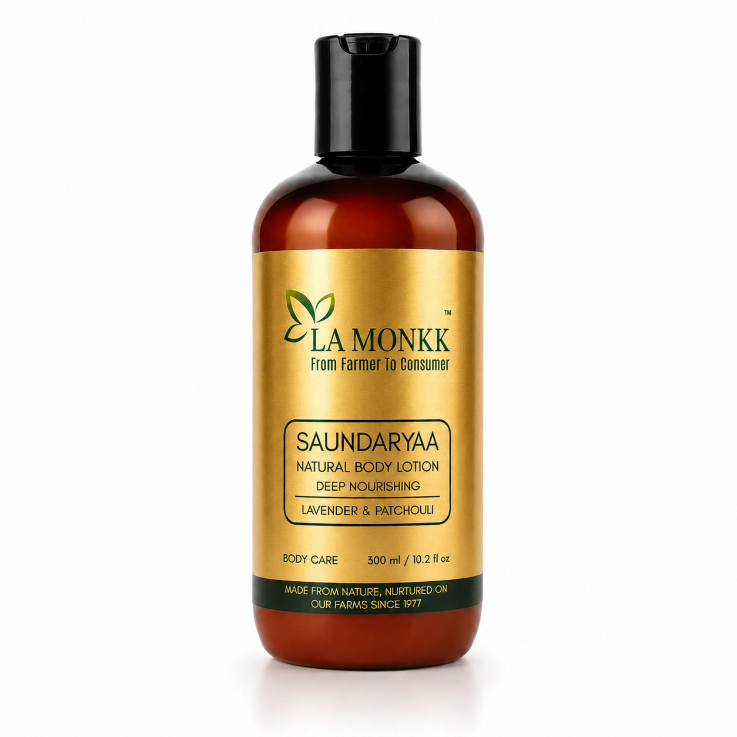 Saundaryaa-Body-Lotion_300ML Saundaryaa Natural Body Lotion - Lavender & Patchouli - Image 1