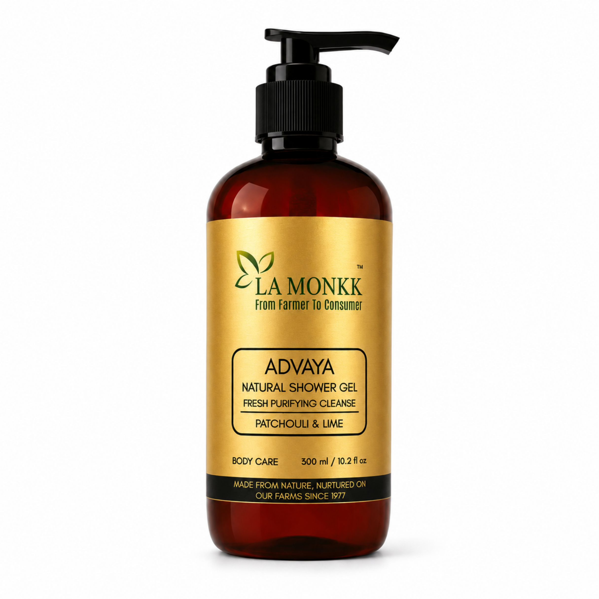 Advaya-shower-gel_300ML Advaya Natural Shower Gel - Patchouli & Lime - Image 1