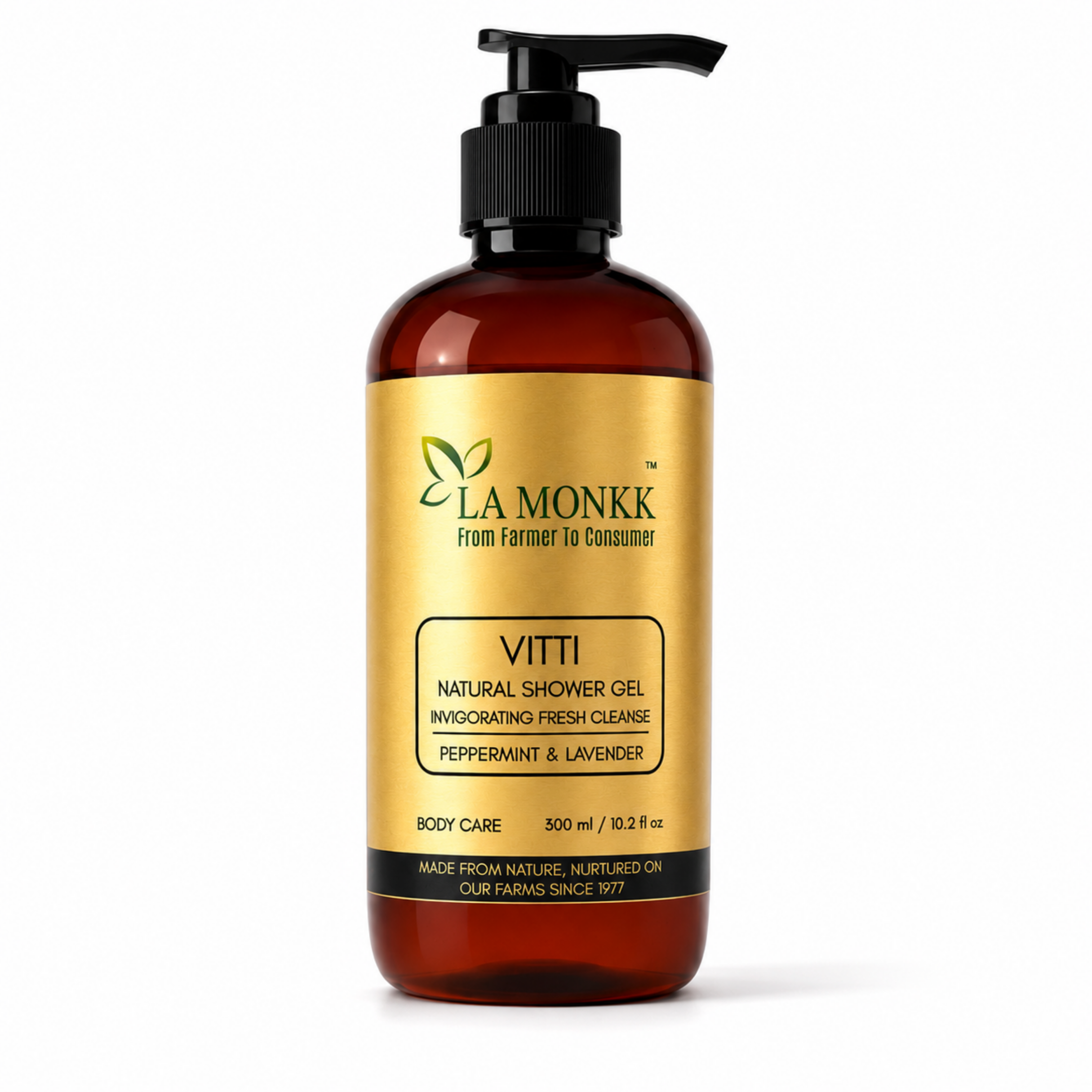 vitti-shower-gel_300ML Vitti Natural Shower Gel – Peppermint & Lavender - Image 1